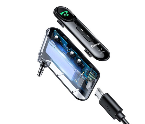 BASEUS Odbiornik Bluetooth 5.0 AUX Qiyin WXQY010001 - 1178215 - zdjęcie 5
